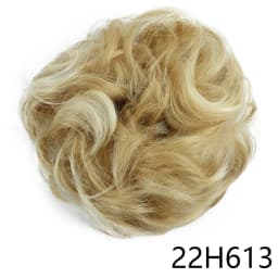 Synthetic Hair Bun Wig Donut Wavy Elastic Rubber Scrunchie Hair Pieces Ladies Ponytail Hair Extension Curly Wrap