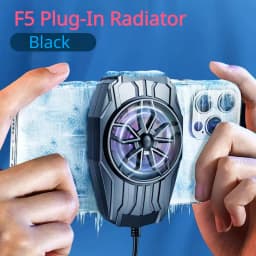Portable Rechargeable Phone Gaming Cooler, Fast Cooling Fan Mobile Radiator Clip for Live Streaming Samsung Smartphones
