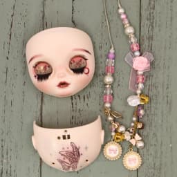 ICY DBS OOAK Blyth doll Hand-Painted Face Plate Including Back Plate Screws Lips carved 1/6 BJD Anime Girl
