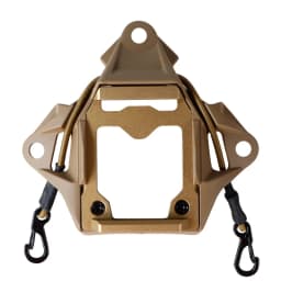 BOOIU Tactical Helmet Mount Adapter Night Vision Aluminum Alloy with Hook Rope NVG Helmet Bracket Accessories for FAST Helmet