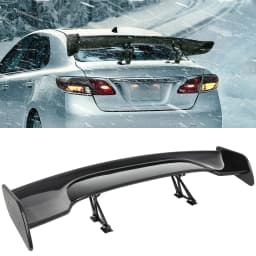 Universal 57" 3D 3DI GT JDM Racing Car Trunk Lid Real Carbon Fiber Rear Wing Spoiler Upper Splitter For Honda Toyota VW Benz
