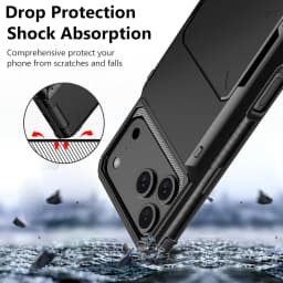 Case For iPhone 18 Pro Max 17 16 Pro Max 15 14 13 12 Heavy Duty Wallet Hidden Flip Slot Protective Hard Back Covers Coque Fundas