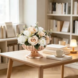 Luxury Gold Retro Flower Vase Wide - Mouth Flower Utensils Flower Arrangement Vase Office Cafe Indoor Restaurant Wedding Decor