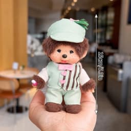 2026 NEW Monchhichi Plush Doll Pendant Kawaii Monkey Keychain Cute Cartoon Couple Keyring Bag Charms Birthday Gift 몬치치 モンチッチ