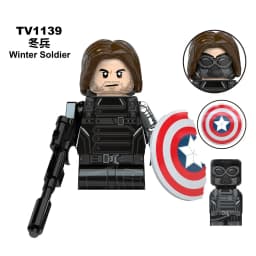 Blind Box Mini Building Blocks TV6204 Figures Big Goblin Spiderman Iron Man Venom Captain Hawk Deadpool Armor Christmas Gift Toy