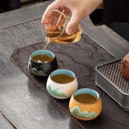 Gift Box 1 Set, Espresso Cups,Japanese Ceramic Tea Cup, Porcelain Tea Bowl, Pottery Coffee Mug, Teacup Mugs, Coffee Cups