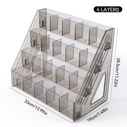 3/4/5/6/7 Layers Acrylic Nail Polish Display Rack Transparent Cosmetic Organizer Multi-layer Simple Mounting Rack Stand Holder