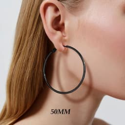 BLIJERY Trendy Oversized Hoop Earrings Big Smooth Circle Earrings Basketball Brincos Punk Style Loop Earrings for Women Jewelry