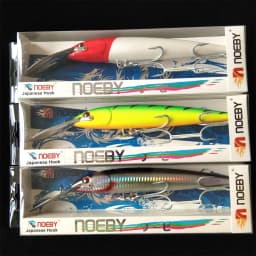 NOEBY 3pcs 13cm 32g 225mm 86g Floating 7-9m 185mm 60g 5-6m Metal Tongue Trolling Fishing Goods Minnow Lures Fishing Bait NBL9904