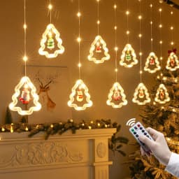 1pc Fairy Curtain String Lights Christmas Wish Ball LED Wedding Holiday Garland Lamp for Home Room Party Decoration