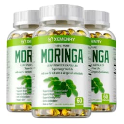 Organic Moringa Capsules - Strengthen The Immune System, Promote Metabolism, Enhance Energy, Help Detoxification, Anti-oxidation
