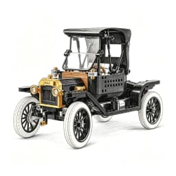 1060PCS Retro Classic Early Ford Vehicle Building Blocks Set T Model Car DIY Assembly Ornament Festival Gift For Collectors Toys