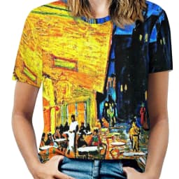 Vincent Van Gogh T-Shirts Irises Flower Print Street Fashion Oversized T Shirt Short Sleeves Trendy Tee Shirt Summer Clothes