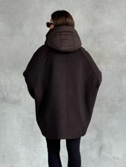 Solid Patchwork Women's Jackets Detachable Hooded Lace Up Pockets Coats Lady Chic Loose Outerwears 2026 Spring Autumn New Coat
