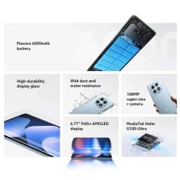 Xiaomi Redmi Note 15 Global Version 4G Smartphone 6.77'' AMOLED 120Hz 108MP Camera 6000mAh Battery NFC MTK Helio G100-Ultra Cell Phone