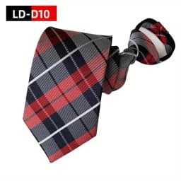 Hot Sell Style 8CM Zipper Tie Men Bridegroom Wedding Stripes Necktie Lazy Pre-tied Ties Striped Zipper Necktie For Men Women