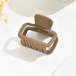 2pcs Women's Square Lightweight Hair Claw Clip Fashionable Elegant Hair Accessory Clip Suitable Hair Styling Makeup