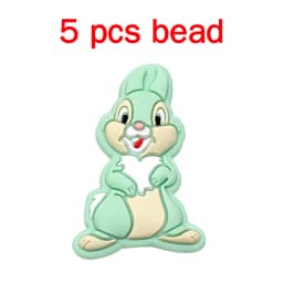 5pcs Silicone Cartoon Beads Pacifier Chain Baby DIY Care Nipple Chain Fittings