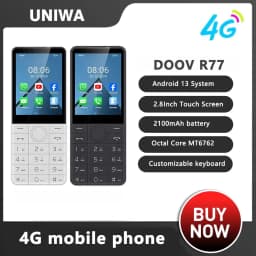 DOOV R77 4G Touch Screen Keypad SmartPhone 3GB+32GB 2100mAh 2.8 Inch Google Whatsapp Android13 Hebrew Keyboard Smartphone
