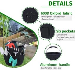 2026 17L Large Storage Organiser Bag Car Wash Storage Folding Basket Picnic Tote Outdoor Caddy with Handle Tool Bag Cleaning