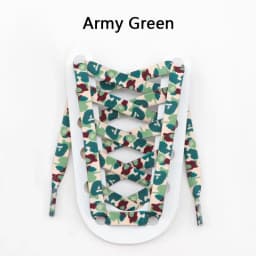 1 Pair Flat Shoe Laces For Sneakers Colorful Shoelaces Camouflage Print Boot Men And Women Leisure Shoestring Accessories
