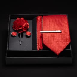 JEMYGINS New Designer Silver Gray Ties For Men Wedding Party Neck Tie Pocket Square Cufflink Pin Gift Box Set Gravat Accessories
