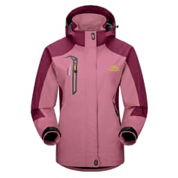 TRVLWEGO Women's Waterproof Hiking Jacket Windproof Windbreaker Camping Hunting Climbing Trekking Fishing Coat Outdoor Clothing