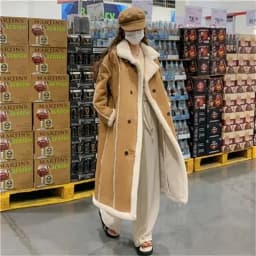 Suede Lamb Fur Coat for Women's Winter Thickened and Fur 2023 New High Grade Long Thickened Loose Warm Fur Jacket Female Purple