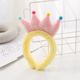 Cute Crab Big Eyes Pink Blue Yellow Red Green Orange Non-Slip Fluffy Hair Hoop Headbands Headwear For Women