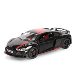 1:24 R8 V10 Plus Alloy Performance Sports Car Model Diecast Metal Toy Racing Car Model High Simulation Sound and Light Kids Gift