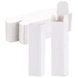 100pcs White Black Kraft Paper Tube Cardboard Boxes Essential Oil Bottle Packaging Box Blank Cosmetic Storage Box