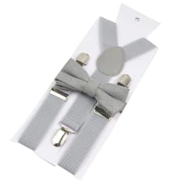 Adjustable Elastic Leather Suspenders Bowtie Set Men Women Sage Green Braces Straps For Wedding Y-Back Shirt Accessories Gift