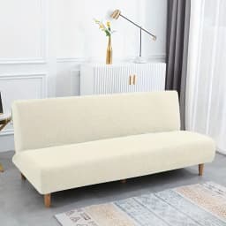 Jacquard Sofa Bed Cover 1/2/3 Seater Elastic Armless Folding Sofa Slipcovers for Living Room Stretch Couch Covers Protector