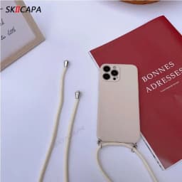 15T Crossbody Necklace Strap Cord Lanyard Soft Case for Xiaomi 15T 17T Pro Mi15 T Camera Protect Silicone Bumper Cover Shell