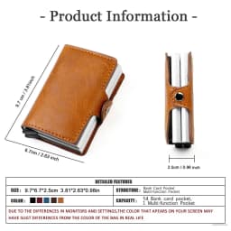 Large Capacity 12 Cards Slots Men ID Credit Bank Card Holder Case Wallet Anti Rfid Blocking Protected Magic Smart Money Wallets