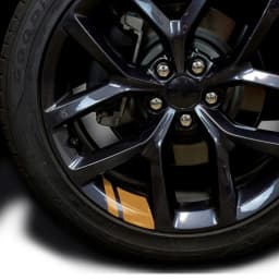 6Pcs Reflective Car Wheel Rim Vinyl Stickers Hash Mark Stripe Racing Wheel Hub Decals for Size 18" - 21" decorative sticker