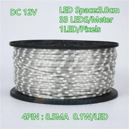 12V 4pin WS2815 Seed Pixel Outdoor LED String Lights Backup Data Wire Individually Addressable RGB Indoor Festivals Accessories