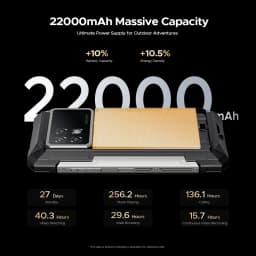 Global Version DOOGEE S200 Max Rugged Phone 16GB 512GB 22000mAh Battery 66W 1.32" Rear Display 6.72” 120Hz Dimensity 7050 NFC