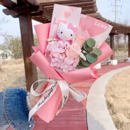 Artificial Flowers Creative Sanrio Hellokitty Bouquets Christmas Birthday Valentine Mother's Day Graduation Gifts