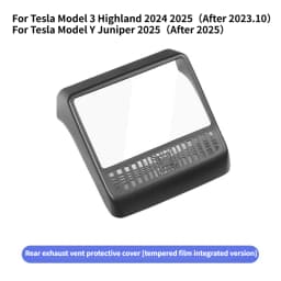 Rear Air Vent Protective Cover Screen Tempered Film Integrated for Tesla Model 3 Highland Model Y Juniper ModelYL Car Accessorie