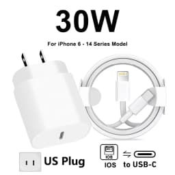 Original 30W Fast Charge Type C Charger For Apple iPhone 17 16 15 14 13 12 11 Pro Max Samsung Xiaomi Quick Charging Charge Cable