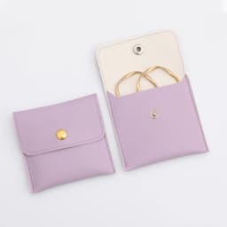 High-end PU Leather Jewelry Packaging Bags Flap Snap Necklace Ring Bracelet Earrings Gift Storage Jewelry Organizer Pouch Joyero