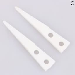 2pcs Insulated Straight Curved Tip Anti-static Ceramic Tweezers Electronic Industrial Ceramic Tweezers For Industry