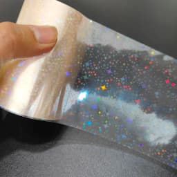 Holographic Foil Plain Transparent Foil Hot Stamping On Paper or Plastic 8cm X 120m/Lot DIY Package Box