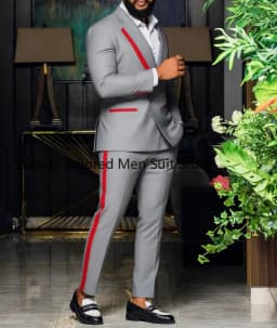 Black Men's Suits Slim Fit Shawl Lapel Formal Wedding Business Casual 2 Piece