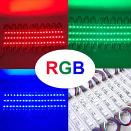 20PCS LED Modules Light 5050 SMD 3LED DC12V Waterproof Advertising Sign Backlight Modules Lights RGB Red Green Blue Warm White