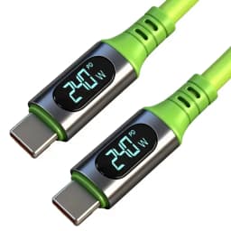 PD 240W 6A Super Fast Charging Type C Cables Digital Display High-speed Data Transfer Cord USB Type-c To C Wire for iPhone 17Pro