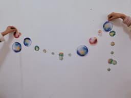 1pc String 2m Under the Sea White Bubble Garlands Hanging Banner Little Mermaid Birthday Party Photo Props Baby Shower Decors