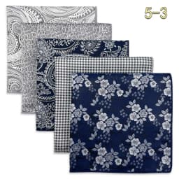 5 Pack Mens Suit Pocket Square Handkerchief Set Various Hanky Lot Classic Gentlemen Wedding Gift Accessories Large Dropshipping