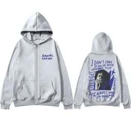 Singer Daniel Caesar Never Enough Always Zipper Hoodie Men Fashion Hip Hop Zip Up Jacket Men's Casual Oversized Zip Up Hoodies